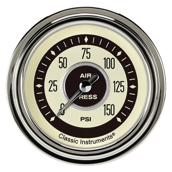 Classic Instruments® - Nostalgia VT Series 2-5/8" Air Pressure Gauge, 150 psi