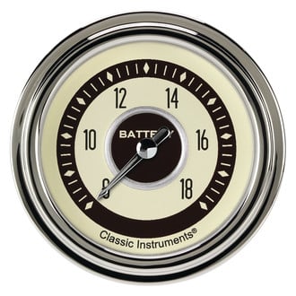 Classic Instruments® - Nostalgia VT Series 2-5/8" Voltmeter, 8-18 V