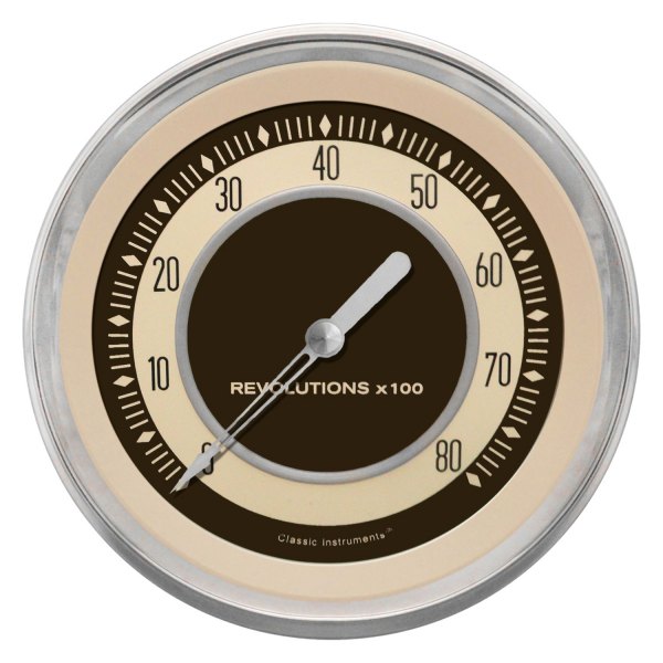Classic Instruments® - Nostalgia VT Series 4-5/8" Tachometer, 8,000 RPM