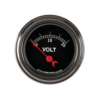 Classic Instruments® - SO-CAL Series 2-1/8" Voltmeter, 8-18 V