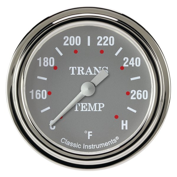Classic Instruments® - Silver Gray Series 2-5/8" Transmission Temperature Gauge
