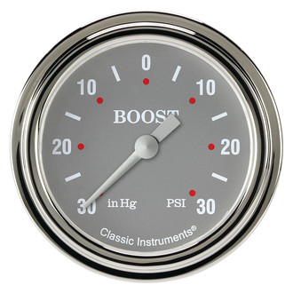Classic Instruments® - SG Series 2-5/8" Boost/Vacuum Gauge, -30 in Hg +30 PSI