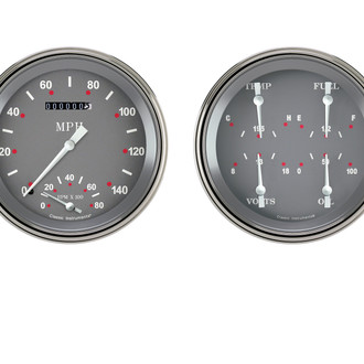 Classic Instruments® - SG Series 4-5/8" Speedtachular and Quad Gauge Set, 140 MPH, 8,000 RPM