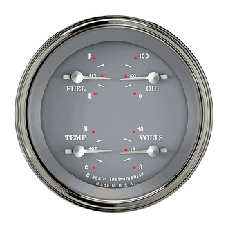 Classic Instruments® - SG Series 3-3/8" Quad Gauge, 240-33, 8-18 V