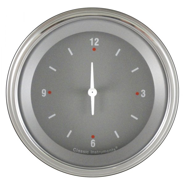 Classic Instruments® - Silver Gray Series 3-3/8" Clock