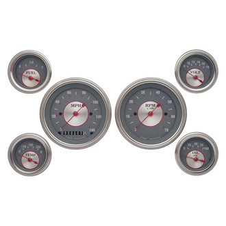 Classic Instruments® - Silver Series 3-3/8" Custom 6-Gauge Set