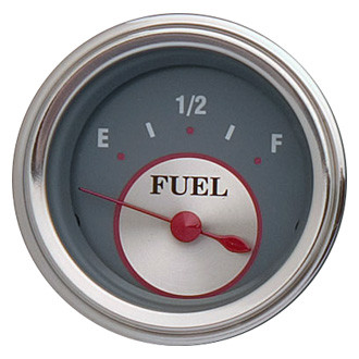 Classic Instruments® - Silver Series 2-1/8" Fuel Level Gauge, 0-90