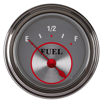 Classic Instruments® - Silver Series 2-1/8" Fuel Level Gauge, 0-90
