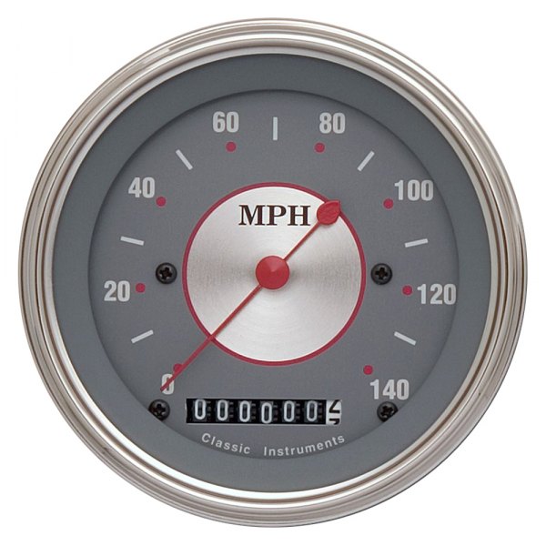 Classic Instruments® - Silver Series 3-3/8" Speedometer, 140 MPH