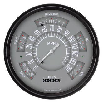 Classic Instruments® - 6-in-1 Gauge, 140 MPH, 8,000 RPM