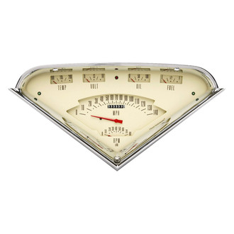 Classic Instruments® - Vintage Series Direct Fit 6-Gauge Set, 140 MPH, 8,000 RPM, 0-30