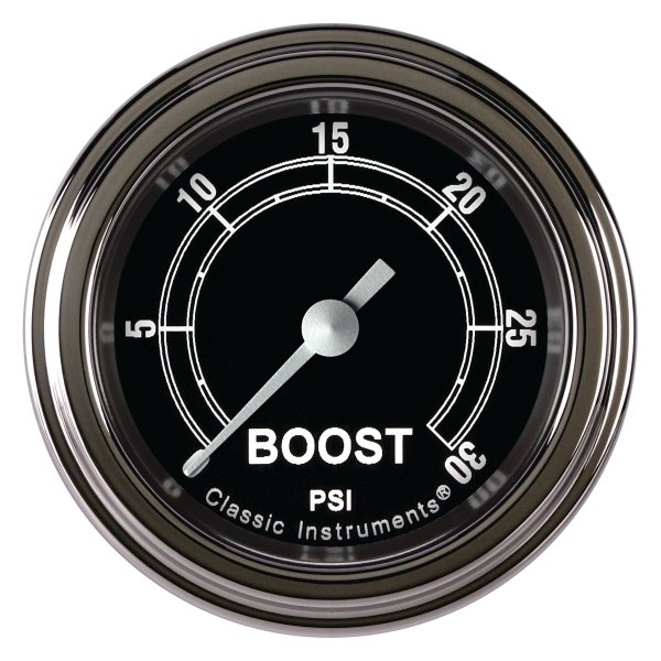 Classic Instruments® - Traditional Series 2-1/8" Boost Gauge, 30 psi