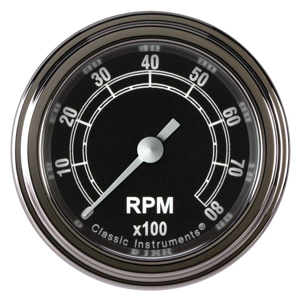 Classic Instruments® - Traditional Series 2-1/8" Tachometer, 8,000 RPM