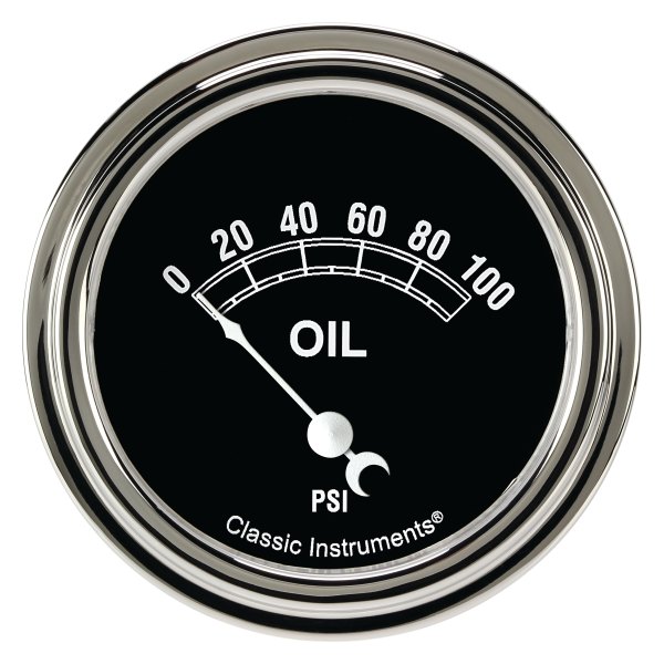 Classic Instruments® - Traditional Series 2-5/8" Oil Pressure Gauge, 100 psi