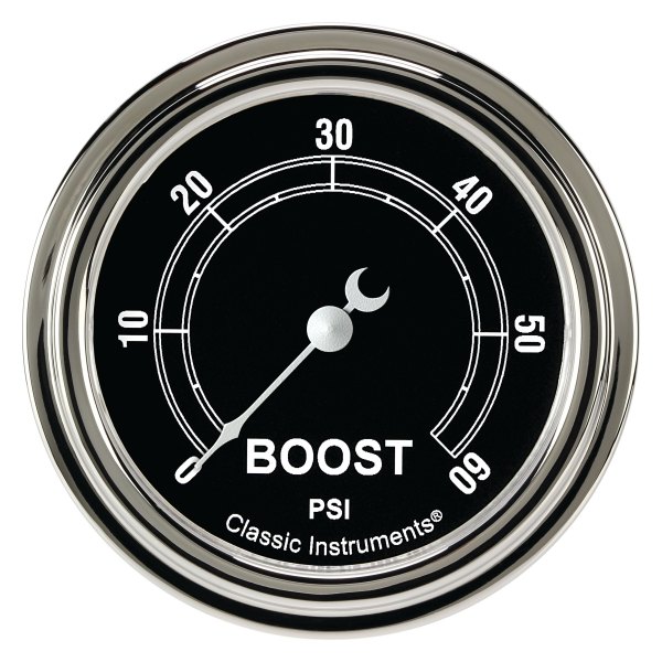 Classic Instruments® - Traditional Series 2-5/8" Boost Gauge, 60 psi