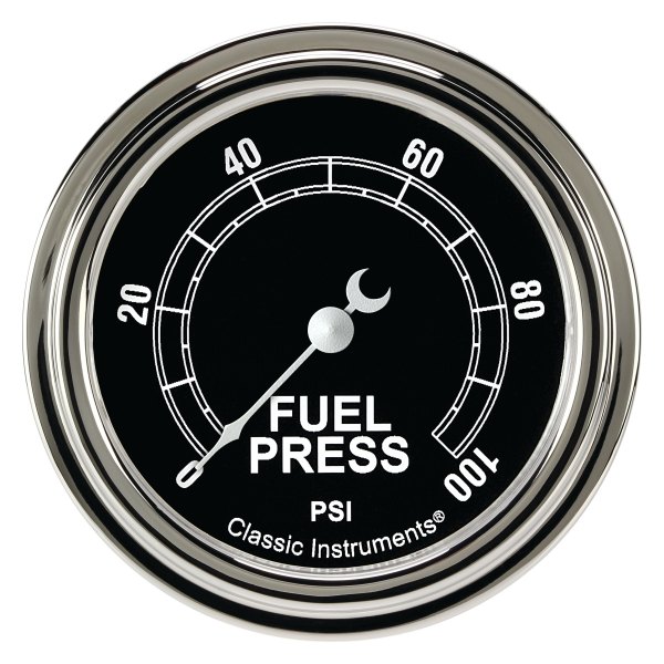 Classic Instruments® - Traditional Series 2-5/8" Fuel Pressure Gauge, 100 psi
