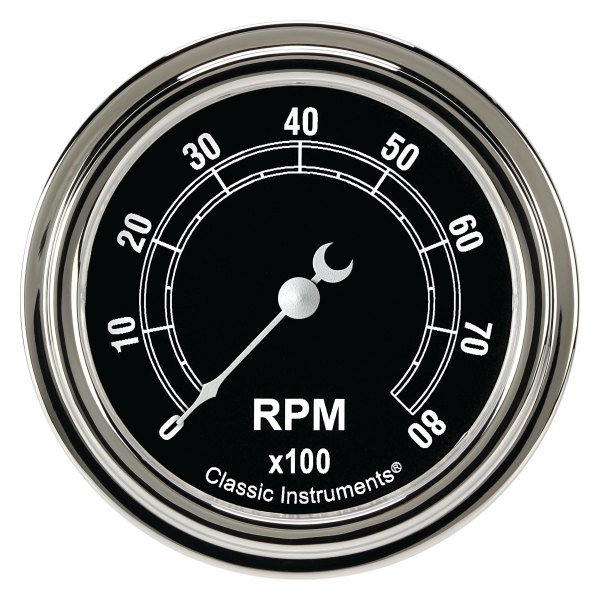 Classic Instruments® - Traditional Series 2-5/8" Tachometer, 8,000 RPM