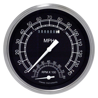 Classic Instruments® - Traditional Series 4-5/8" Speedtachular, 140 MPH, 8,000 RPM