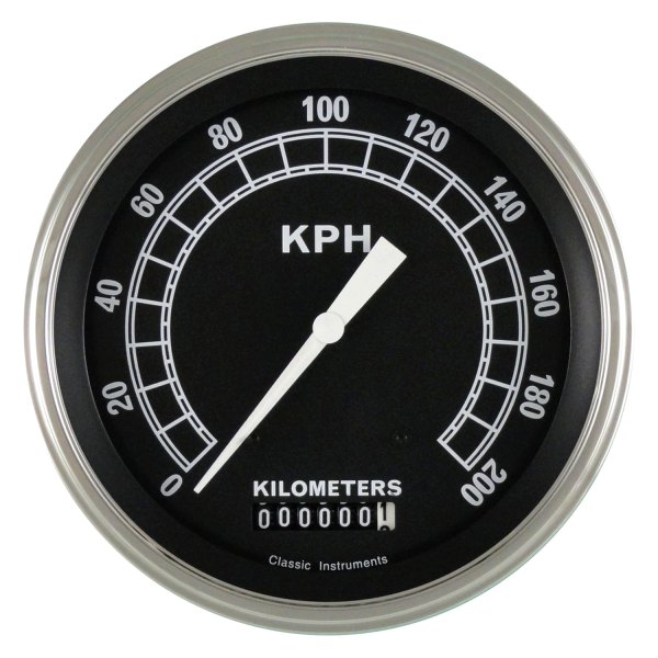 Classic Instruments® - Traditional Series 4-5/8" Speedometer, 200 KPH