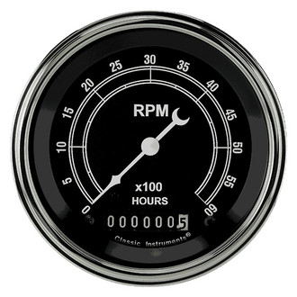 Classic Instruments® - Traditional Series 3-3/8" Tachometer, 6,000 RPM