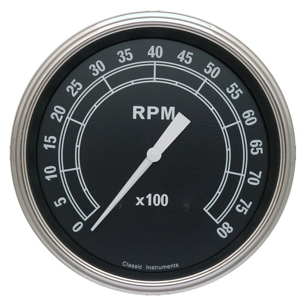 Classic Instruments® - Traditional Series 4-5/8" Tachometer, 8,000 RPM