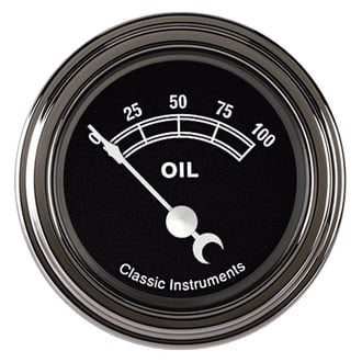 Classic Instruments® - Traditional Series 2-1/8" Oil Pressure Gauge, 100 psi