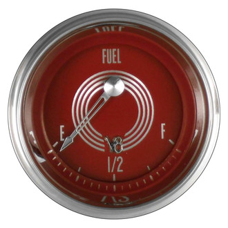 Classic Instruments® - V8 Steelie Series 2-1/8" Fuel Level Gauge, 240-33