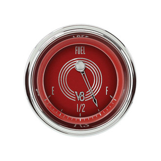 Classic Instruments® - V8 Steelie Series 2-1/8" Fuel Level Gauge, 240-33
