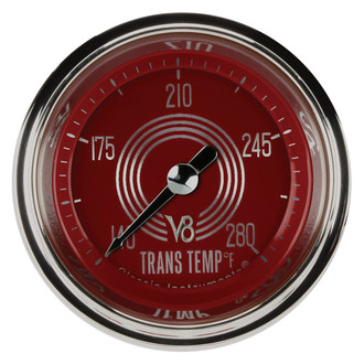 Classic Instruments® - V8 Steelie Series 2-1/8" Transmission Temperature Gauge