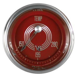 Classic Instruments® - V8 Steelie Series 2-1/8" Water Temperature Gauge