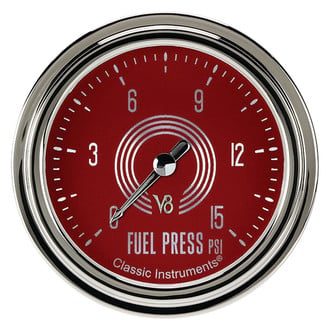Classic Instruments® - V8 Steelie Series Fuel Pressure Gauge