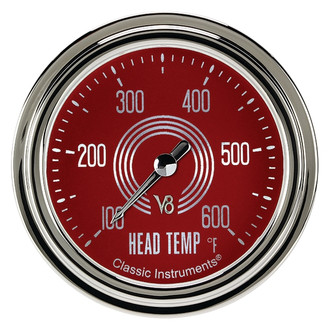 Classic Instruments® - V8 Steelie Series 2-5/8" Cylinder Head Tempature Gauge