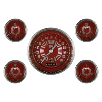 Classic Instruments® - V8 Steelie Series Custom 5-Gauge Set