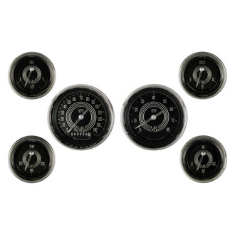 Classic Instruments® - V8 Speedster Series 3-3/8" Custom 6-Gauge Set