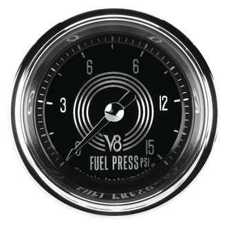 Classic Instruments® - V8 Speedster Series 2-1/8" Fuel Pressure Gauge, 15 psi