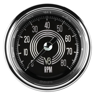 Classic Instruments® - V8 Speedster Series Tachometer, 8,000 RPM