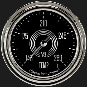 Classic Instruments® - V8 Speedster Series 2-5/8" Water Temperature Gauge