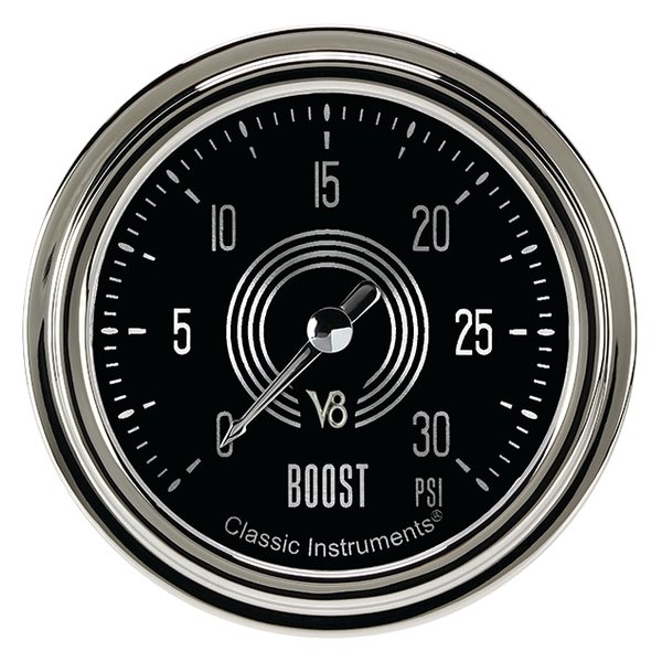 Classic Instruments® - V8 Speedster Series 2-5/8" Boost Gauge, 30 psi