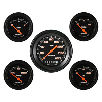 Classic Instruments® - Velocity Series 3-3/8" Custom 5-Gauge Set