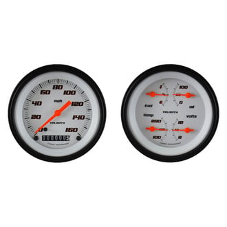 Classic Instruments® - Velocity Series 3-3/8" Speedometer and Quad Gauge Set, 160 MPH