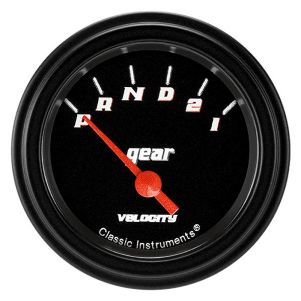 Classic Instruments® - Velocity Black Series 2-1/8" Gear Position Indicator