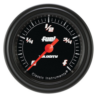 Classic Instruments® - Velocity Series 2-1/8" Fuel Level Gauge, Programmable