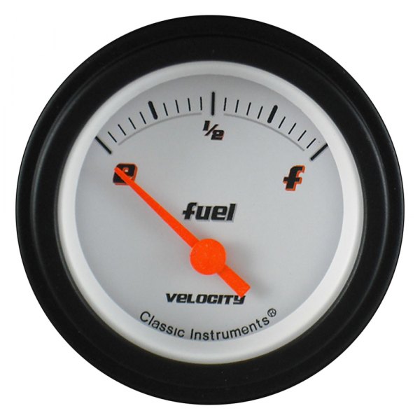 Classic Instruments® - Velocity White Series 2-1/8" Fuel Level Gauge, 75-10