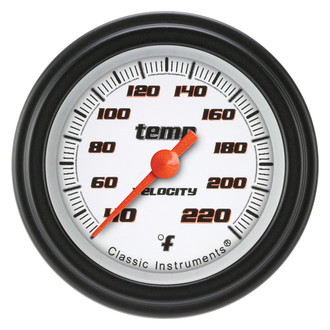 Classic Instruments® - Velocity Series 2-1/8" Eliminator Temperature Gauge
