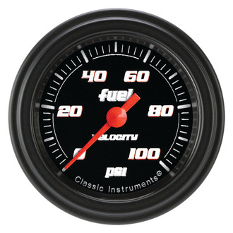 Classic Instruments® - Velocity Series 2-1/8" Fuel Pressure Gauge, 100 psi