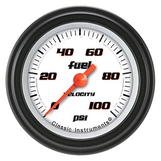 Classic Instruments® - Velocity Series 2-1/8" Fuel Pressure Gauge, 100 psi