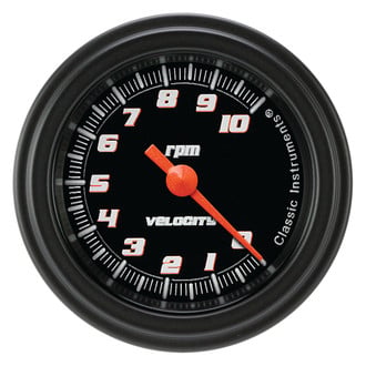 Classic Instruments® - Velocity Series 2-1/8" Tachometer, 10,000 RPM