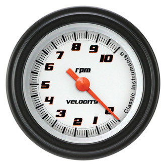 Classic Instruments® - Velocity Series 2-1/8" Tachometer, 10,000 RPM