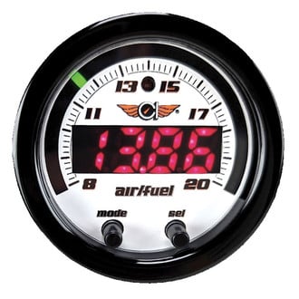 Classic Instruments® - Velocity White Series 2-1/8" Air Fuel Ratio Sensor Gauge