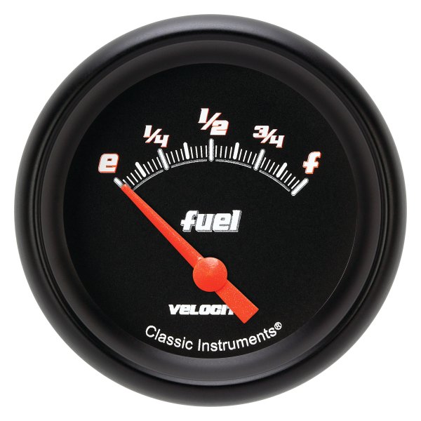 Classic Instruments® - Velocity Black Series 2-5/8" Fuel Level Gauge, 240-33